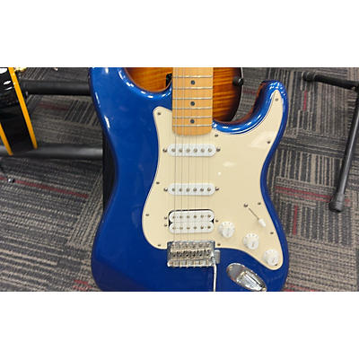 Fender Used 2005 Fender Fat Stratocaster Blue Solid Body Electric Guitar