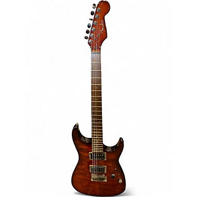 Used 2005 Fender Showmaster Trans Amber Solid Body Electric Guitar