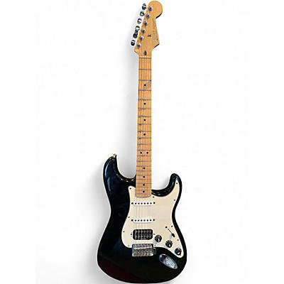 Used 2005 Fender Standard Stratocaster HSS Black Solid Body Electric Guitar