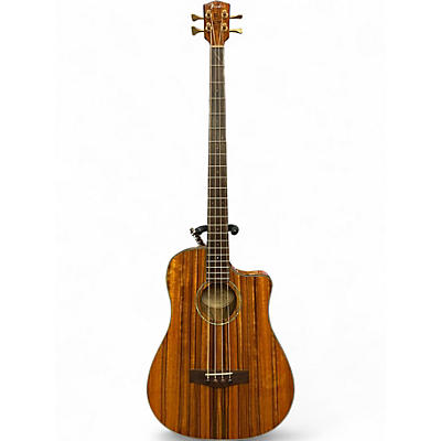 Used 2005 Fender Victor Bailey natural koa top Acoustic Bass Guitar