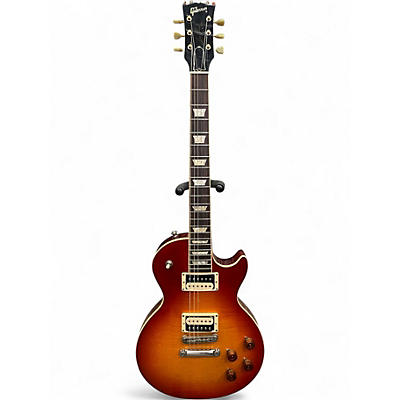 Used 2005 Gibson Les Paul Standard Plus 1960S Neck Cherry Sunburst Solid Body Electric Guitar