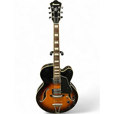Used 2005 Ibanez AFS75T Artcore 2 Color Sunburst Hollow Body Electric Guitar
