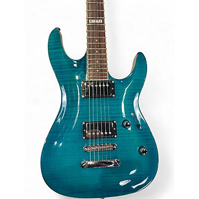 Used 2005 Ltd H-250 Trans Green Solid Body Electric Guitar