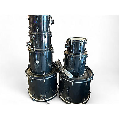 Used 2005 Pearl 7 Piece Joey Jordison Signature Drum Kit Black Drum Kit