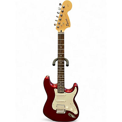 Used 2005 Squier Affinity Stratocaster Metallic Red Solid Body Electric Guitar