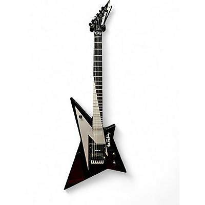 Used 2005 Washburn Ace Frehley F40V Black and Silver Solid Body Electric Guitar