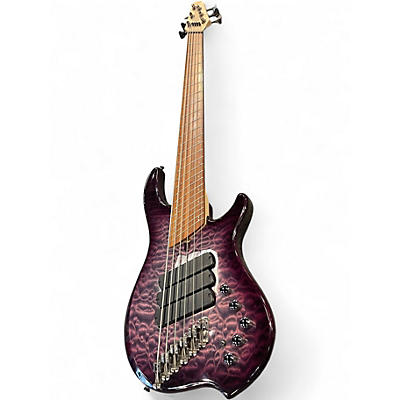 Used 2006 Dingwall combustion 6  Trans Purple Electric Bass Guitar