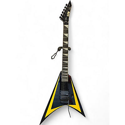 Used 2006 ESP LTD Alexi 600 Alexi Laiho Signature Black and Yellow Solid Body Electric Guitar