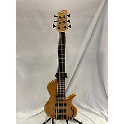 Elrick Used 2006 Elrick Platinum Hybrid Evolution Natural Quilted Maple Electric Bass Guitar