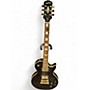 Used 2006 Epiphone Les Paul Custom Black Solid Body Electric Guitar Black