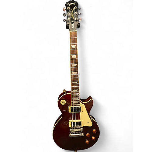 Used 2006 Epiphone Les Paul Standard Wine Red Solid Body Electric Guitar Wine Red