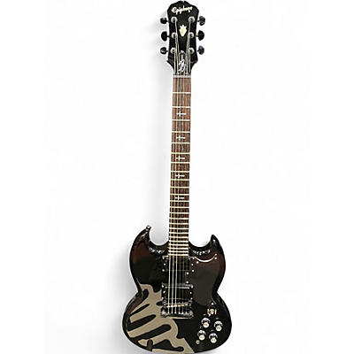 Used 2006 Epiphone Tony Iommi Signature G-400 Ebony Solid Body Electric Guitar