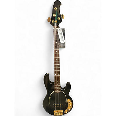 Used 2006 Ernie Ball Music Man Stingray 4 String Black and Gold Electric Bass Guitar