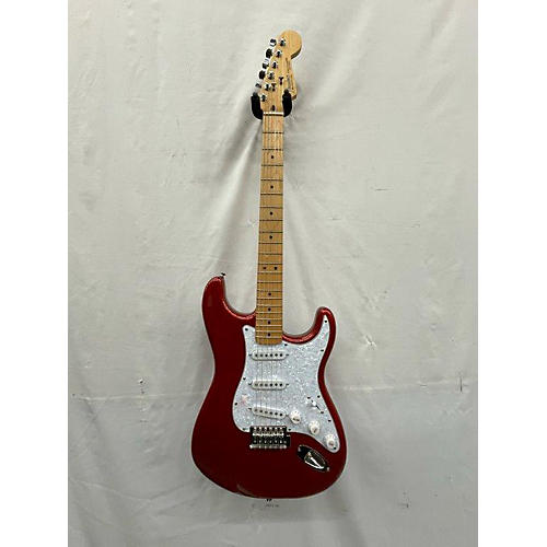 Fender Used 2006 Fender 60th Anniversary Standard Stratocaster Chrome Red Solid Body Electric Guitar Chrome Red