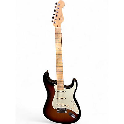 Used 2006 Fender American Deluxe Stratocaster 3 Color Sunburst Solid Body Electric Guitar
