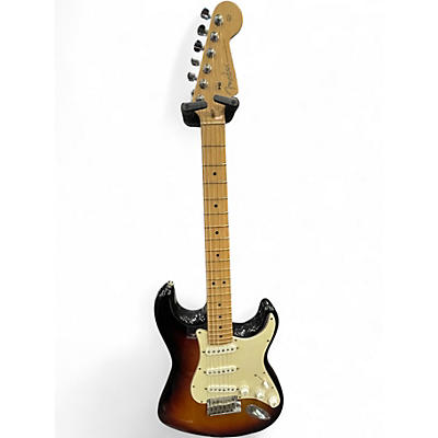 Used 2006 Fender American Standard Stratocaster 2 Tone Sunburst Solid Body Electric Guitar