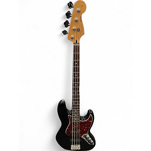 Used 2006 Fender Deluxe Active Jazz Bass Black Electric Bass Guitar Black
