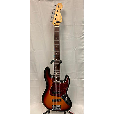 Used 2006 Fender Deluxe Active Jazz Bass V 5 String Brown Sunburst Electric Bass Guitar