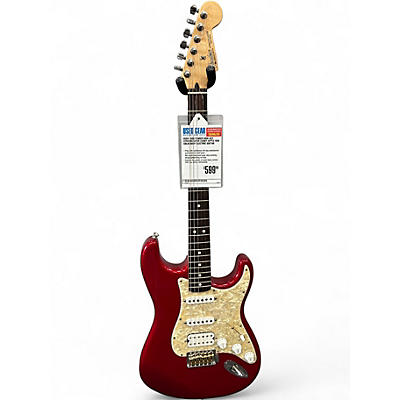 Used 2006 Fender MIM HSS STRATOCASTER Candy Apple Red Solid Body Electric Guitar