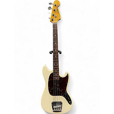 Fender Used 2006 Fender Mustang Bass - MIJ Vintage White Electric Bass Guitar