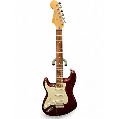 Used 2006 Fender Standard Stratocaster Left Handed Midnight Wine Electric Guitar