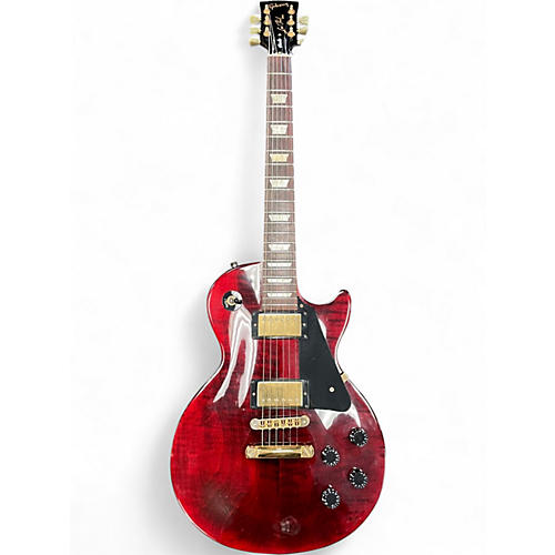 Used 2006 Gibson Les Paul Studio Premium Plus AAA Flame wine red Solid Body Electric Guitar Flame wine red