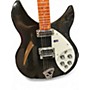 Used 2006 Rickenbacker 360 Black Hollow Body Electric Guitar Black