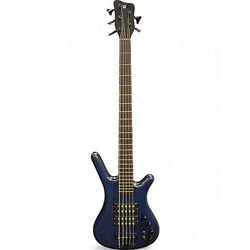 Used 2006 Warwick Corvette Double Buck 5 String Ocean Blue Electric Bass Guitar Ocean Blue