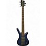 Used 2006 Warwick Corvette Double Buck 5 String Ocean Blue Electric Bass Guitar Ocean Blue