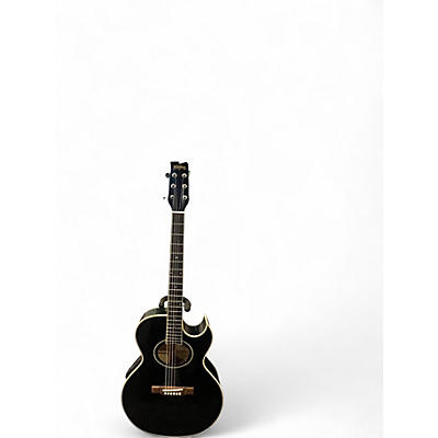 Used 2006 Washburn EA9B Black Acoustic Electric Guitar