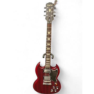 Used 2007 Epiphone Vintage G-400 Worn Cherry Solid Body Electric Guitar