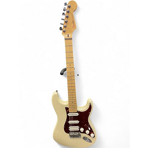Used 2007 Fender AMERICAN DELUXE STRAT HSS Olympic Pearl Solid Body Electric Guitar Olympic Pearl