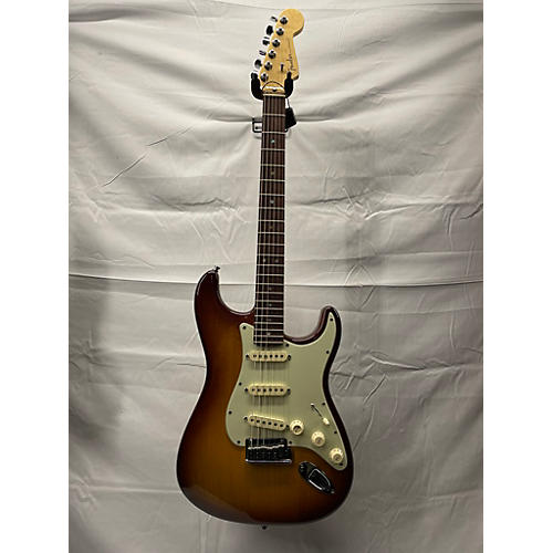 Used 2007 Fender American Deluxe Ash Stratocaster Sunburst Solid Body Electric Guitar Sunburst