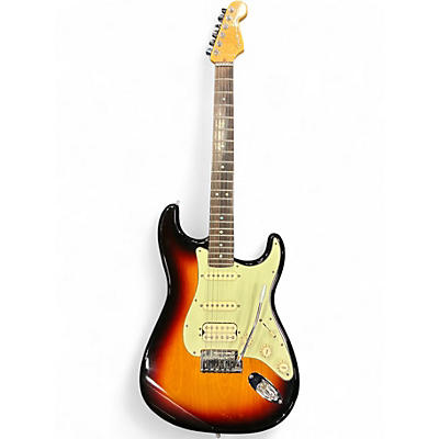 Used 2007 Fender American Deluxe Stratocaster HSS 3 Color Sunburst Solid Body Electric Guitar