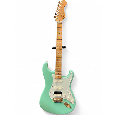 Used 2007 Fender American Deluxe Stratocaster HSS Seafoam Pearl Solid Body Electric Guitar