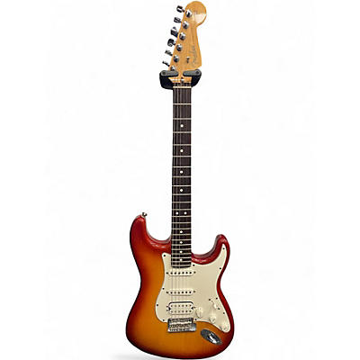 Used 2007 Fender American Standard Stratocaster Sunrise Tea Burst Solid Body Electric Guitar