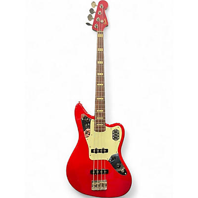 Used 2007 Fender Deluxe Jaguar Bass Hot Rod Red Electric Bass Guitar