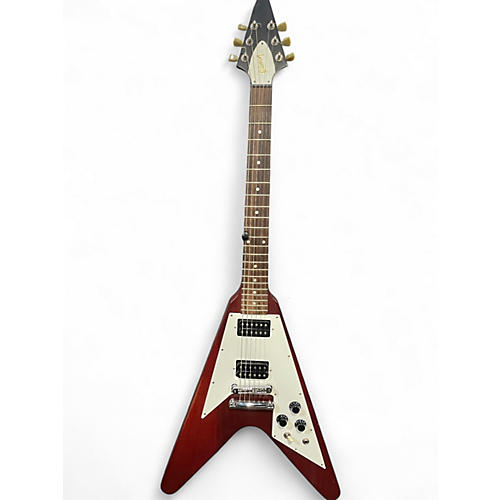Used 2007 Gibson Flying V Burgundy Solid Body Electric Guitar Burgundy