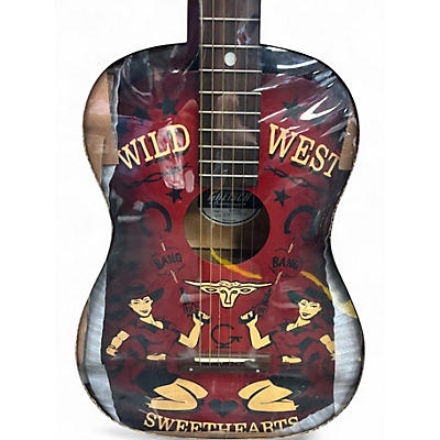 Used 2007 Gretsch Guitars Americana Series G4530 "Wild West Sweethearts" Red Acoustic Guitar