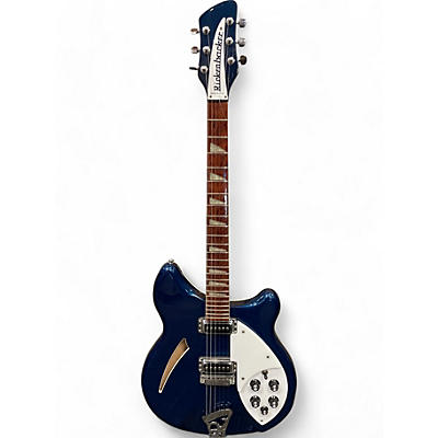 Used 2007 Rickenbacker 360 Midnight Blue Hollow Body Electric Guitar