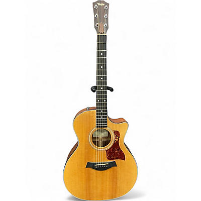 Used 2007 Taylor 314CE Vintage Natural Acoustic Electric Guitar
