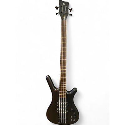 Used 2007 Warwick Corvette Double Buck 4 String Black Electric Bass Guitar