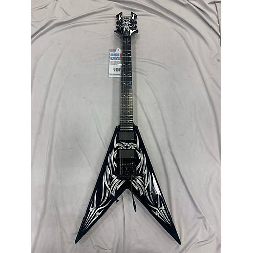 B.C. Rich Used 2008 B.C. Rich Kerry King Signature V With Kahler Tremolo Black Solid Body Electric Guitar Black