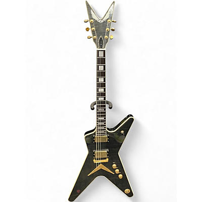 Used 2008 Dean BLACKGOLD ML TRANS Black and Gold Solid Body Electric Guitar