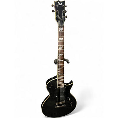 Used 2008 ESP LTD EC-500 Black Solid Body Electric Guitar