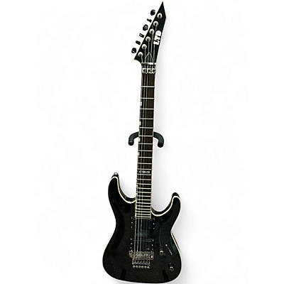 Used 2008 ESP LTD MH250 Trans Black Solid Body Electric Guitar
