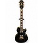 Used 2008 Epiphone Les Paul Custom Black Solid Body Electric Guitar Black