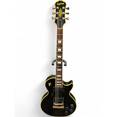 Used 2008 Epiphone Les Paul Custom Classic Ebony Solid Body Electric Guitar