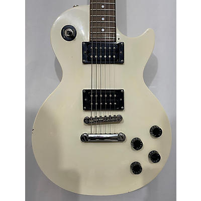 Epiphone Used 2008 Epiphone Les Paul Studio Vintage White Solid Body Electric Guitar