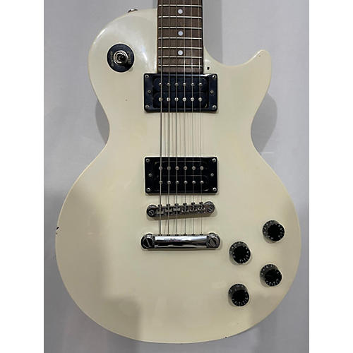 Epiphone Used 2008 Epiphone Les Paul Studio Vintage White Solid Body Electric Guitar Vintage White